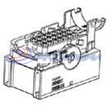 4-1534127-1 Герметичный корпус автомобильного разъема LEAVYSEAL AMP MCP 2.8, вилка "мама" 21 контакт фиолетовый
