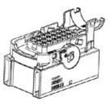 4-1534127-1 Герметичный корпус автомобильного разъема LEAVYSEAL AMP MCP 2.8, вилка "мама" 21 контакт фиолетовый