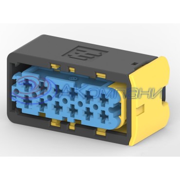 4-1670901-1 Корпус автомобильного разъема AMP MCP 2.8 HSG ASSY, 12 контактов синий