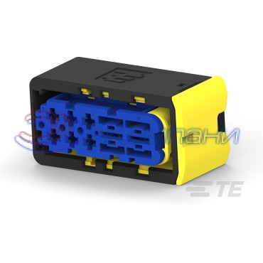 4-2299782-1, Корпус разъема 8POS,MIXED,REC HSG, ASSY,SLD blue
