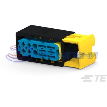 4-2299782-2, Корпус разъема 8POS,MIXED,REC HSG, ASSY,SLD blue