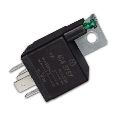 404.3787 Реле электромагнитное, 12V 40/30А 5 контактов, переключающее с предохранителем (Энергомаш)