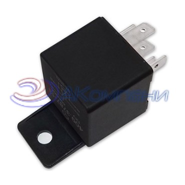409.3787-13 Реле электромагнитное, 12V 40А/30А 5 контактов, переключающее с резистором (Энергомаш)