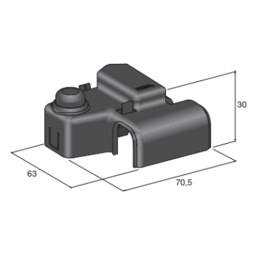 Крышка клеммы АКБ + для клемм 150674X, 4410496 МТА