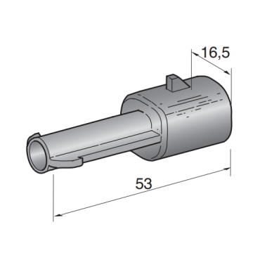 Разъем SEAL 2.8, 1-контактный папа 4423520 MTA