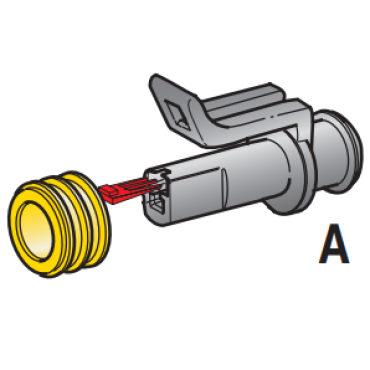 Разъем SUPERSEAL 1.5, 1-контактный мама 4423620 MTA