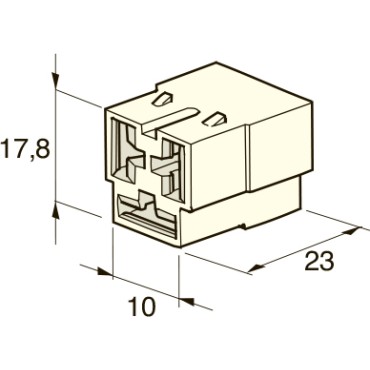 Разъем MULTIPLE 6.3, 3-контактный мама 4510220/4410220 MTA