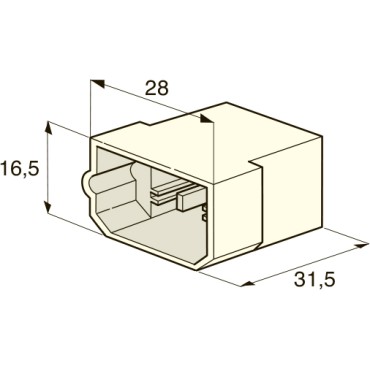 Разъем MULTIPLE 6.3, 4-контактный папа 4410230/4510230 MTA