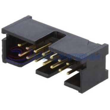 5103309-1, Разъем типа провод-плата штыревой, 2.54 мм, 10 контактов, Серия AMP-LATCH