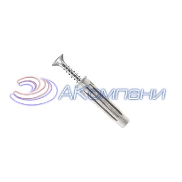 Дюбель с шурупом потайной T6/VA 10X60 ELEMATIC 565884