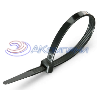 Хомут нейлоновый черный (8,2x400) (100шт.) EKF Basic