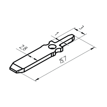 Ф57.732.086-02 Контакт штыревой для монтажа на печатные платы, Хп