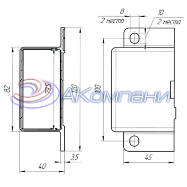 Ф57.800.068 Корпус для вилки Ф5.3723.004