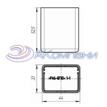 Ф57.800.071 Корпус для вилки Ф5.3723.005