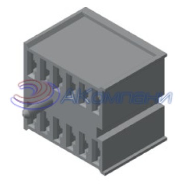 Ф57.830.014 Колодка гнездовая 12-контактная 6,3мм для БПР-13 (под контакты 1/02505)