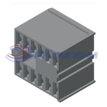 Ф57.830.015 Колодка гнездовая 12-контактная 6,3мм для БПР-13 (под контакты 1/02505)