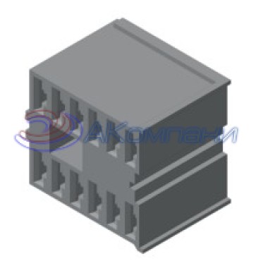 Ф57.830.016 Колодка гнездовая 12-контактная 6,3 мм под контакт 1/02505