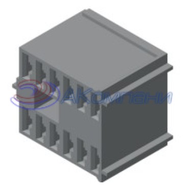 Ф57.830.017 Колодка гнездовая 12-контактная 6,3 мм под контакт 1/02505