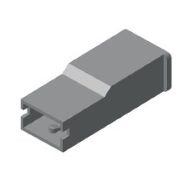 Ф57.830.020 Колодка гнездовая 1-контактная 6,3 мм под контакт Ф57.732.044 (Аналог АМР 154719-01)