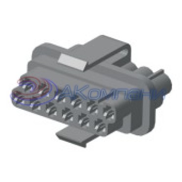 Ф57.830.042 Колодка гнездовая 12-контактная для блока реле и предохранителей (под контакты AMP)