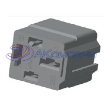 Ф57.830.060 Колодка гнездовая 4-контактная для реле 71.3747 (под контакты 1/02505 и Ф57.732.085)