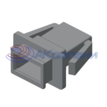 Ф57.830.069 Колодка штыревая 2-контактная 2,8мм технамид, специальная, черная