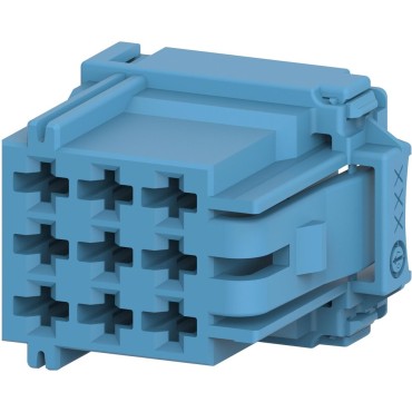 6-968971-1 Корпус разъема MCP 2.8 вилка "мама" 9 контактов голубой
