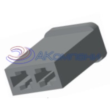 Колодка 2 конт. 2,8 мм. (603202, 45 7373 9063) 2108-3724428