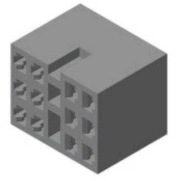 Колодка 12 конт. 2,8 мм. (608212, 45 7373 9026) 2108-3724564