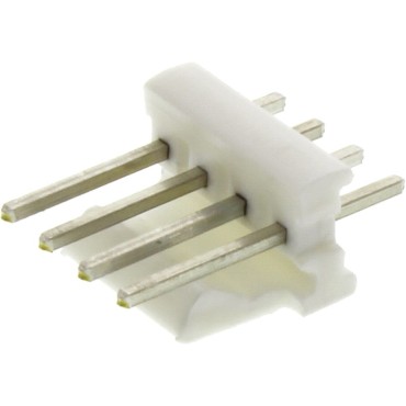 Разъем типа плата-провод вертикальный MTA-100, гнездо 2.54 мм 4 контакта 640456-4 Tyco Electronics