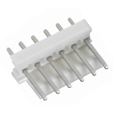 Разъем типа плата-провод вертикальный MTA-100, гнездо 2.54 мм 6 контактов 640456-6 Tyco Electronics