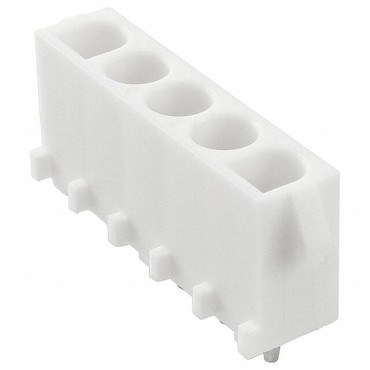 Розетка прямая для монтажа однорядная 6.35 мм 5 контактов UL94V-0 640901-1 Tyco Electronics