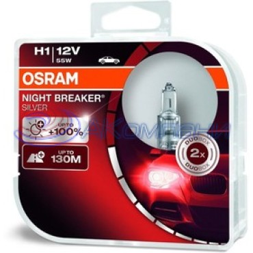 Галогенная Лампа Н 1 12v  55w NIGHT BREAKER SILVER OSRAM