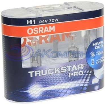 Галогенная Лампа Н 1 24V 70W +100% яркости TRUCKSTAR PRO OSRAM