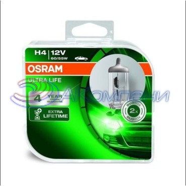 Галогенная Лампа Н 4 12V 60/55W увелич. срок службы UlLTRA LIFE OSRAM