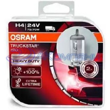 Галогенная Лампа Н 4 24V 75/70W +100% яркости TRUCKSTAR PRO OSRAM