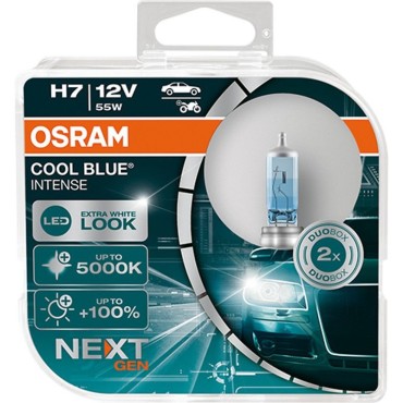 Галогенная Лампа Н 7 12V 55W + 100% яркости 5000K COOL BLUE INTENSE NEXT OSRAM