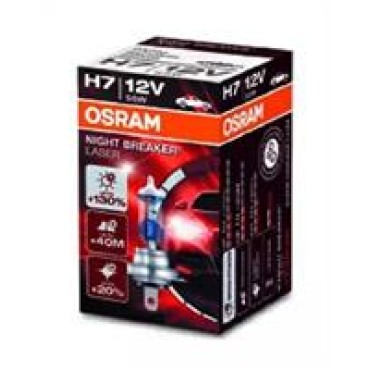 Галогенная Лампа Н 7 12V 55W +130% яркости NIGHT BREAKER LASER OSRAM