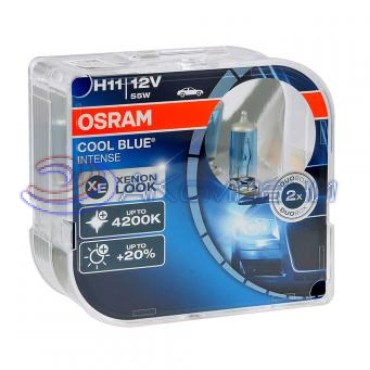 Галогенная Лампа Н 11 12V 55W +20% яркости COOL BLUE INTENSE OSRAM