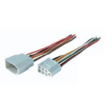 9043/9074СБ Колодка соединит.  7 конт. 2,8мм  гнездо+штырь (к-кт, в сборе с проводом 0,50мм кв.)