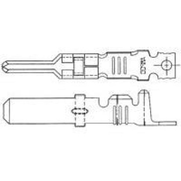 66253-6, Контакт гнездо PIN, 10-8AWG, CRIMP