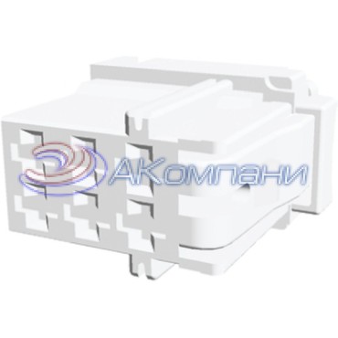 7-968970-1 Корпус автомобильного разъема AMP MCP 2.8, вилка 6 контактов натуральный