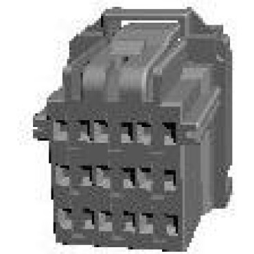 7-968971-1 Корпус разъема MCP 2.8 вилка "мама" 9 контактов белый