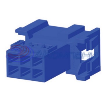 КДПА.732313.003 Колодка штыревая 6-контактная 2,8мм, синяя (аналог Tyco 1-965641-1)