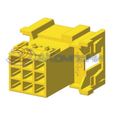 КДПА.732313.004 Колодка штыревая 9-контактная 2,8мм, желтая (аналог Tyco 1-967626-1)