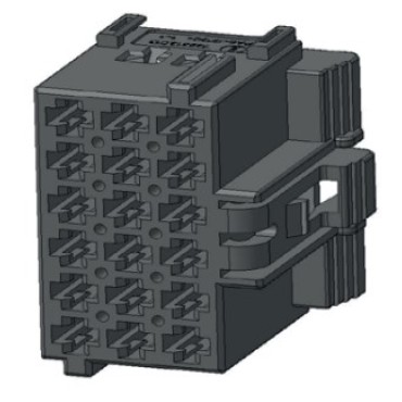 КДПА.732313.013 Колодка гнездовая 2,8мм, серая (аналог колодки TYCO Electronics (1-967624-1)