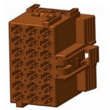 КДПА.732313.014 Колодка гнездовая 2,8мм, коричневый (аналог колодки TYCO Electronics (1-967625-1)