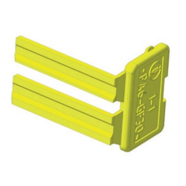 КДПА.757537.008-01 Фиксатор для колодки 16мм, Желтый (аналог изделий TYCO Electronics (967631-1)