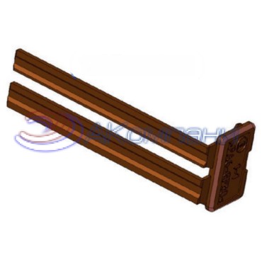 КДПА.757537.008-05 Фиксатор для колодки 36мм, коричневый (аналог TЕ Connectivity 967635-1)