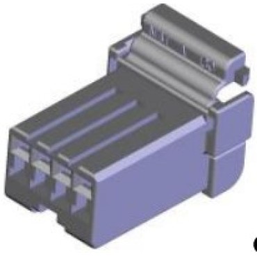 СЦНК.757555.130 Колодка гнездовая 4-х контактная аналог АМР 174966-2